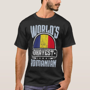 T-shirt Roumanie Drapeau Fiers Roumains Hommes et Femmes 2