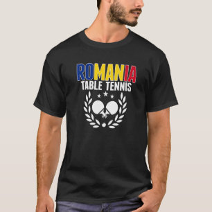 T-shirt Roumanie Tennis de table Roumain Ping Pong Soutien