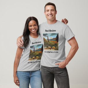 T-shirt Rousseau Seine et Tour Eiffel au coucher du soleil