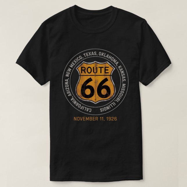 T-shirt Route 66 (Design devant)