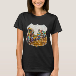 T-shirt Route 66 Cadillac