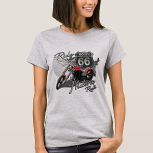 T-shirt Route 66, Moto Vintage