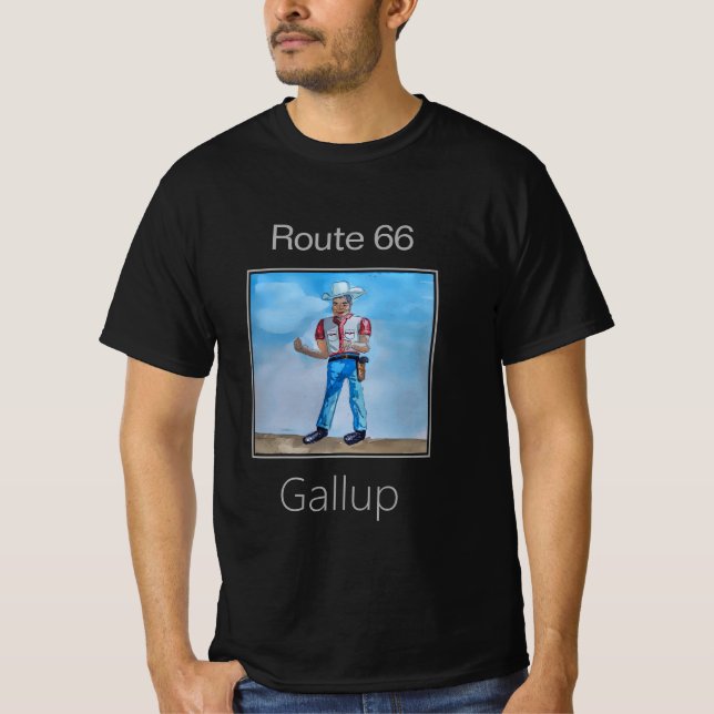 T-shirt Route 66 Muffler Man, Gallup (Devant)