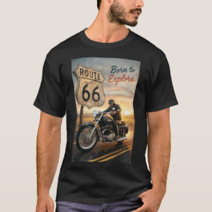 T-shirt Route 66 Nostalgie