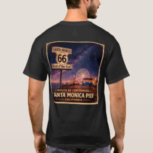 T-Shirt Route 66 Pier Lights Roadtrip