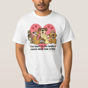 T-shirt Route à mon chien de coeur