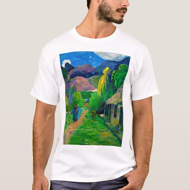 T-shirt Route à Tahiti, Gauguin (Devant)