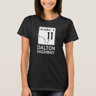T-SHIRT ROUTE ALASKA ROUTE 11 SIGNE ROUTIER ALASKAN H