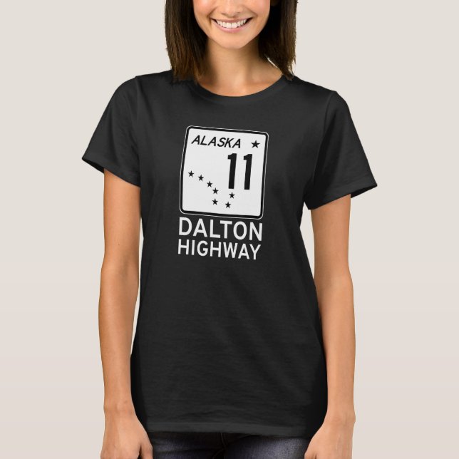 T-SHIRT ROUTE ALASKA ROUTE 11 SIGNE ROUTIER ALASKAN H (Devant)