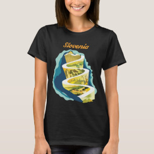 T-shirt Route Alpine Slovène Spirale Verte Voyage