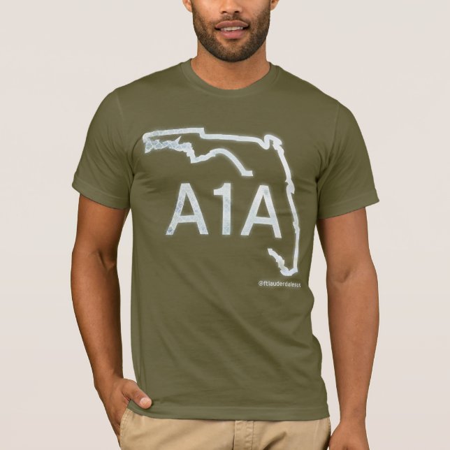 T-shirt Route d'A1A Caostal (Devant)