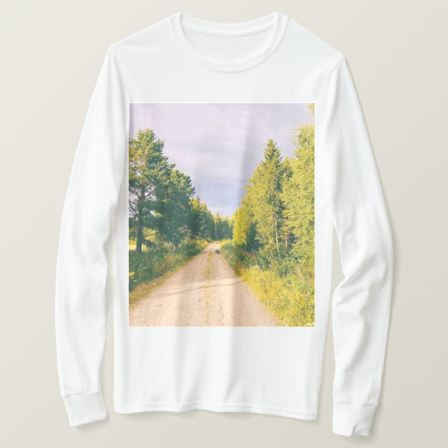 T-shirt Route de campagne Halsingland (Design devant)