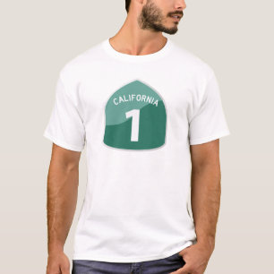 T-shirt Route de Côte Pacifique de l'itinéraire 1 d'éta