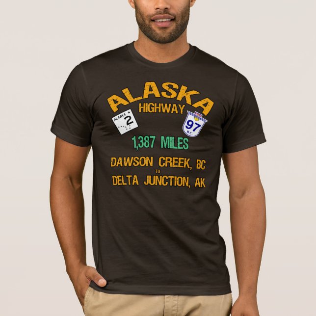 T-shirt Route de l'Alaska (Devant)