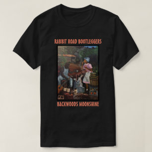T-SHIRT ROUTE DE RABBBIT BOOTLEGERS WHISKEY