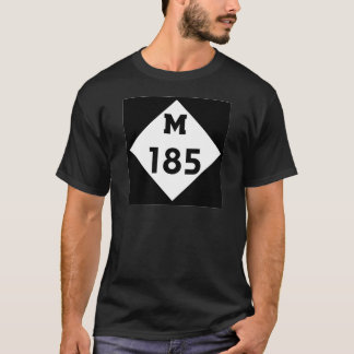 T-shirt Route   du Michigan d'île de M-185 Mackinac