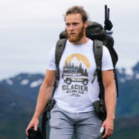 Route du parc national du Glacier vintage Montana