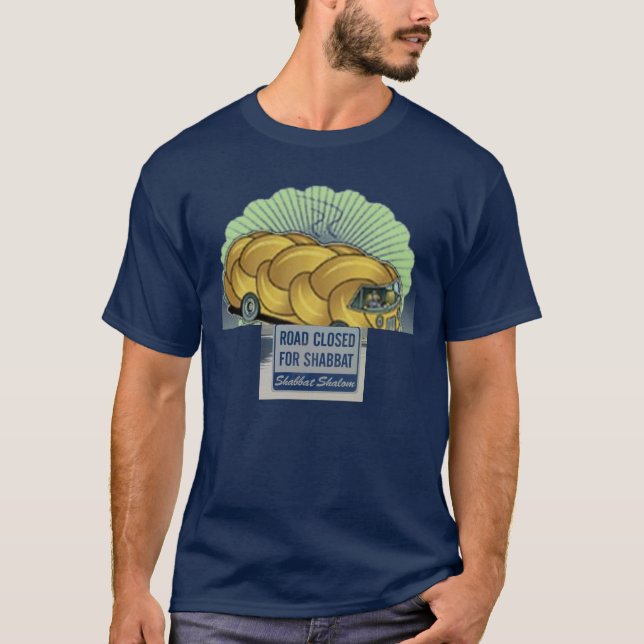 T-shirt Route fermée pour Shabbat, autobus de pain du (Devant)