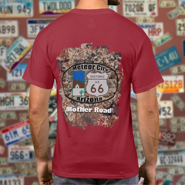 T-shirt Route historique 66 ~ Meteor City, Arizona (Créateur téléchargé)