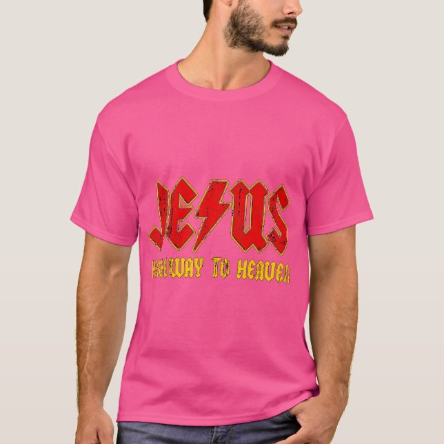 T-shirt Route Jésus Vers Le Ciel (Devant)