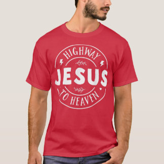 T-shirt Route Jésus Vers Le Ciel Verse Bible, Chat Chrétie