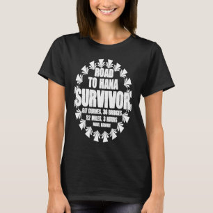 T-shirt Route Vers Hana Survivor Curvy Palm Maui Hawaii 1