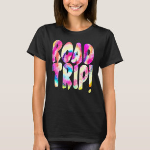 T-shirt Route Voyage Destination Tourist Cravate-Dye Trave