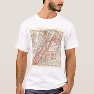 T-shirt Routes de bicyclette à New York et Connecticut 3