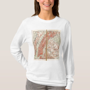 T-shirt Routes de bicyclette à New York et Connecticut 6