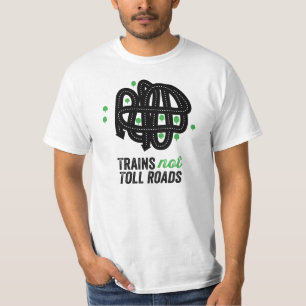 T-shirt Routes de péage de trains pas
