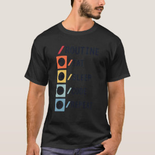 T-shirt Routine Manger Dormir Code Répéter Codeur Développ