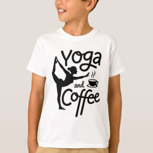T-shirt Routine matinale consciente de yoga et de café