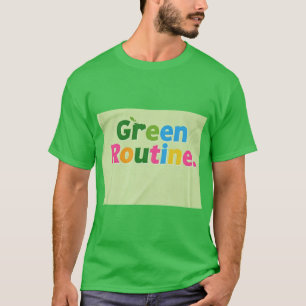 T-shirt Routine vert