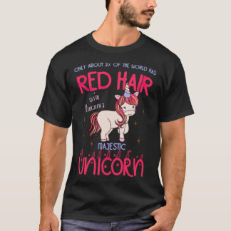 T-shirt roux, cheveux rouges, cool