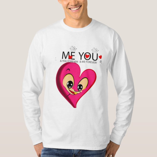 T-shirt roux valentine (Devant)