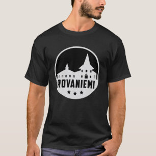 T-shirt Rovaniemi Finland City Skyline Cityscape Cadeau