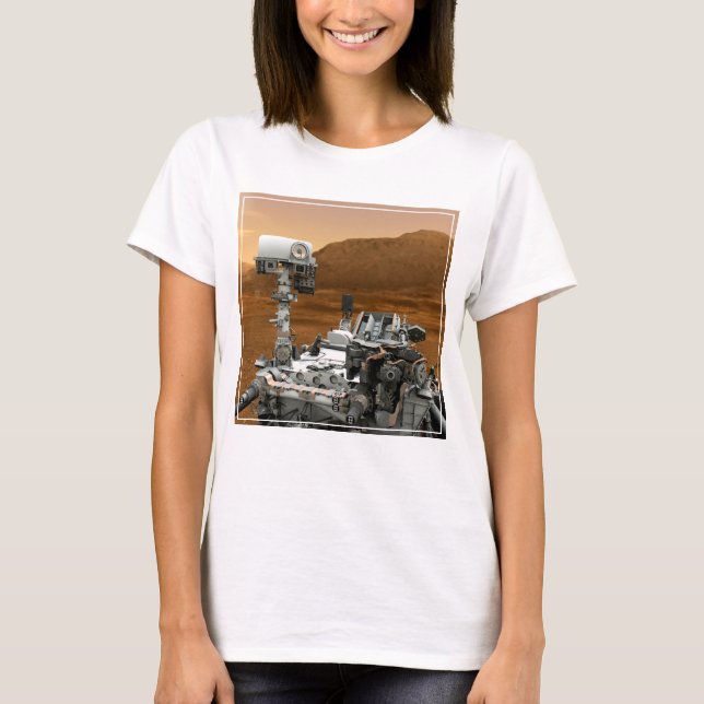 T-shirt Rover Curiosity Du Laboratoire Scientifique Mars.  (Devant)