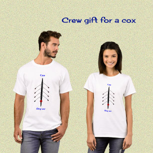 T-shirt Rowing cox obéissez-moi à une drôle de citation