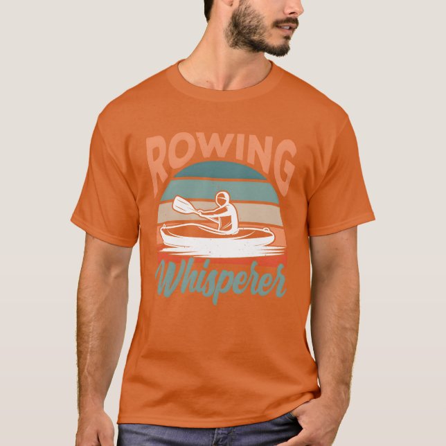 T-shirt Rowing Whisperer Crew Row Rower Sports retro retro (Devant)