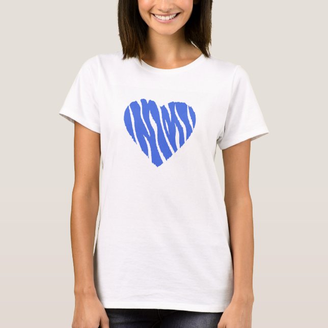 T-shirt Royal Blue Heart (Devant)