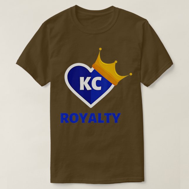 T-shirt Royal Blue KC Fan Kansas City Crown Town Pourcenta (Design devant)