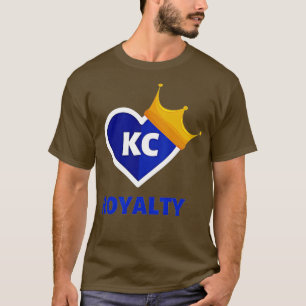 T-shirt Royal Blue KC Fan Kansas City Crown Town Pourcenta