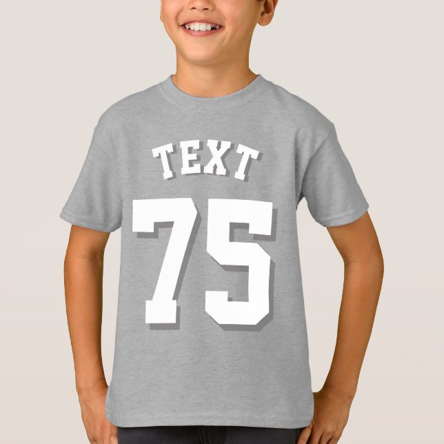 T-shirt Royal Blue & White Kids | Sports Jersey Design (Devant)