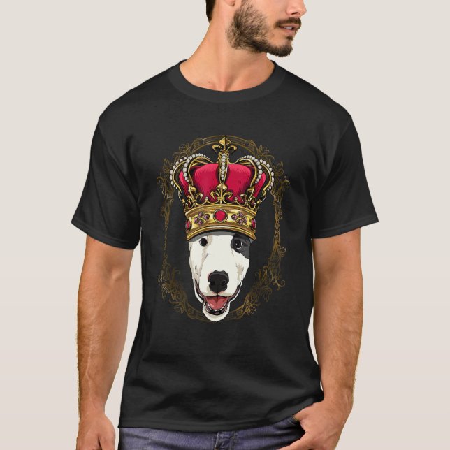 T-shirt Royal Bull Terrier King Queen Princess Puppy Bully (Devant)