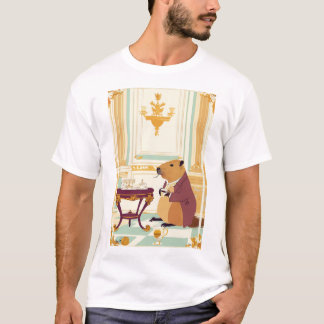 T-shirt Royal Capybara : Tea Time au Palais de Buckingham