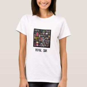 T-shirt royal de porte de dames de chêne
