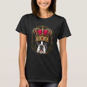 T-shirt Royal French Bulldog King Queen Princesse Frenchie