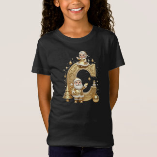 T-Shirt Royal Gold C Luxury Santa Girls Jersey Tee