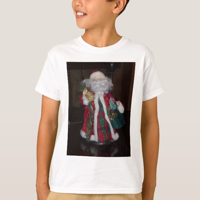 T-shirt Royal Plaid Père Noël Joyeux Noël (Devant)