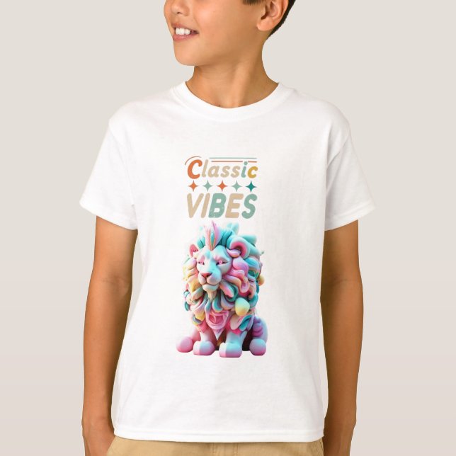 T-shirt Royal Rococo Punk Marshmallow Lion (Devant)